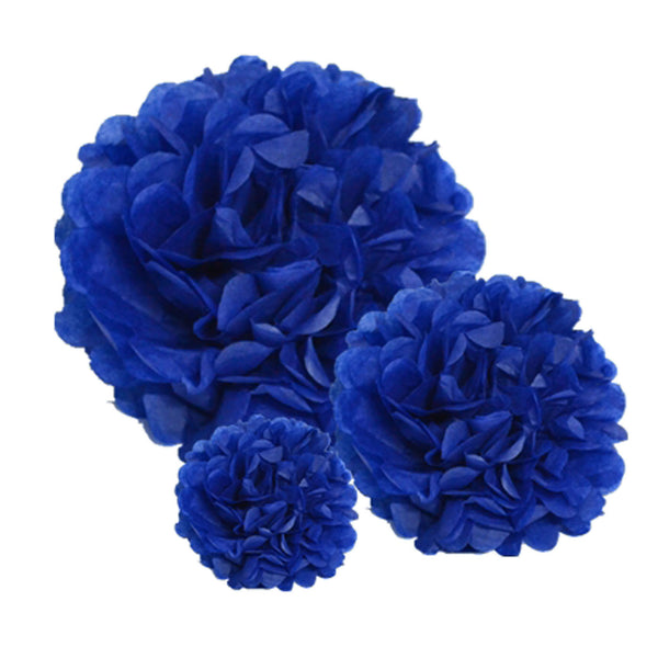 Pack of 10 Paper Pom Poms 10 inch / 25cm