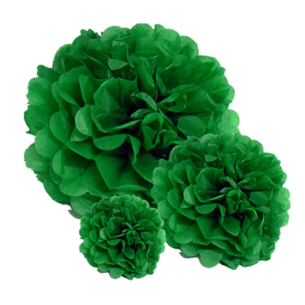 Pack of 10 Paper Pom Poms 10 inch / 25cm