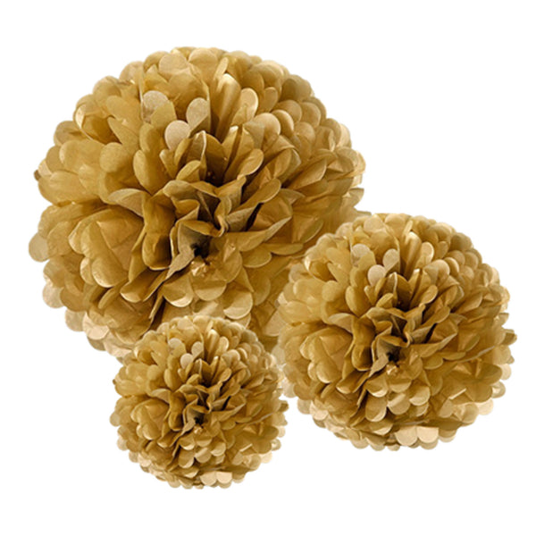 Pack of 10 Paper Pom Poms 10 inch / 25cm