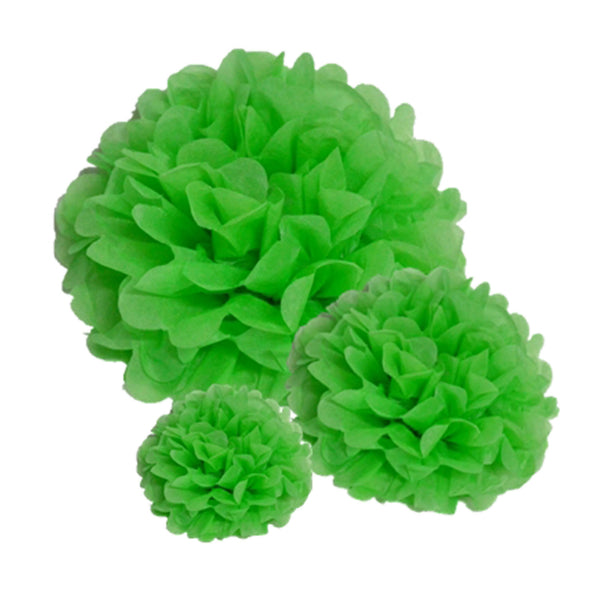 Pack of 10 Paper Pom Poms 10 inch / 25cm