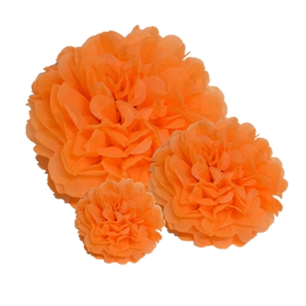 Pack of 10 Paper Pom Poms 10 inch / 25cm