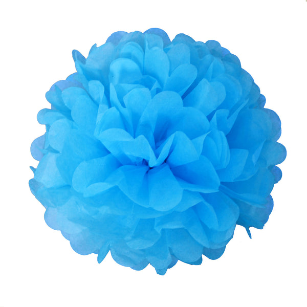 Pack of 10 Paper Pom Poms 10 inch / 25cm