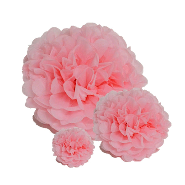 Pack of 10 Paper Pom Poms 10 inch / 25cm