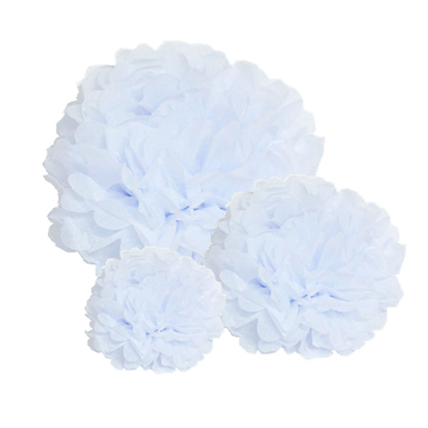 Pack of 10 Paper Pom Poms 10 inch / 25cm