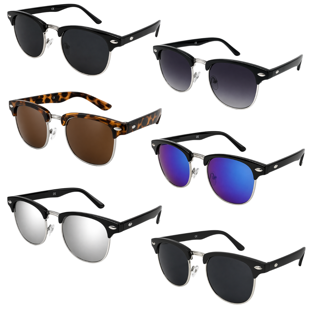 Adults Half-Rim UV400 Sunglasses
