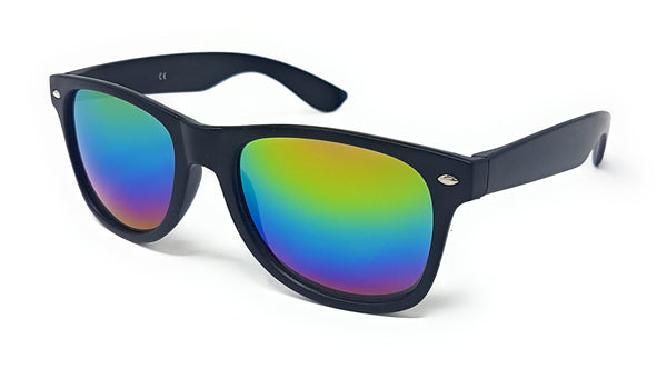 Classic Sunglasses UV400 Mens Ladies Womens Black Lens Mirrored