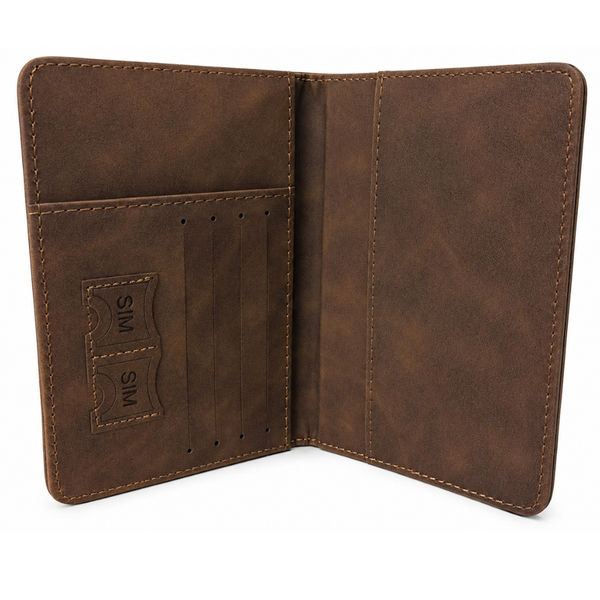 RFID Passport Cover with Strap Closure