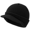 Adults Knitted Beanie Hat with Peak