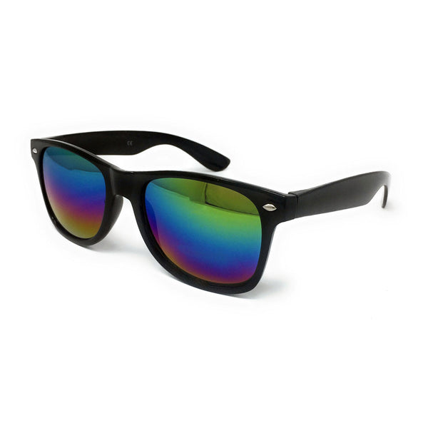 Kids Sunglasses UV400 Boys Girls Shades Black Lens Mirrored