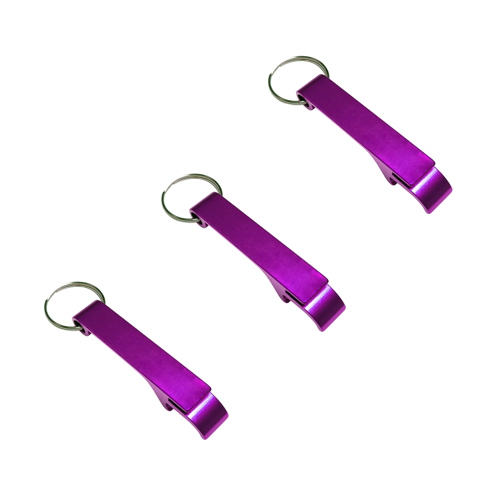 Pack of 3 Mini Keyring Bottle Openers
