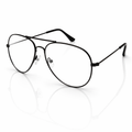 Adults Metal Frame Clear Lens Glasses