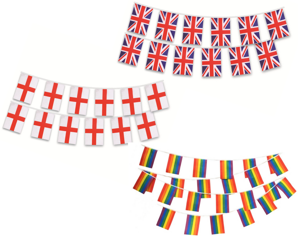 Country Flag & Rainbow Bunting - 7m