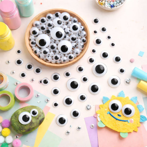 100 Pack of Googly Eyes for Arts & Crafts 6-20mm
