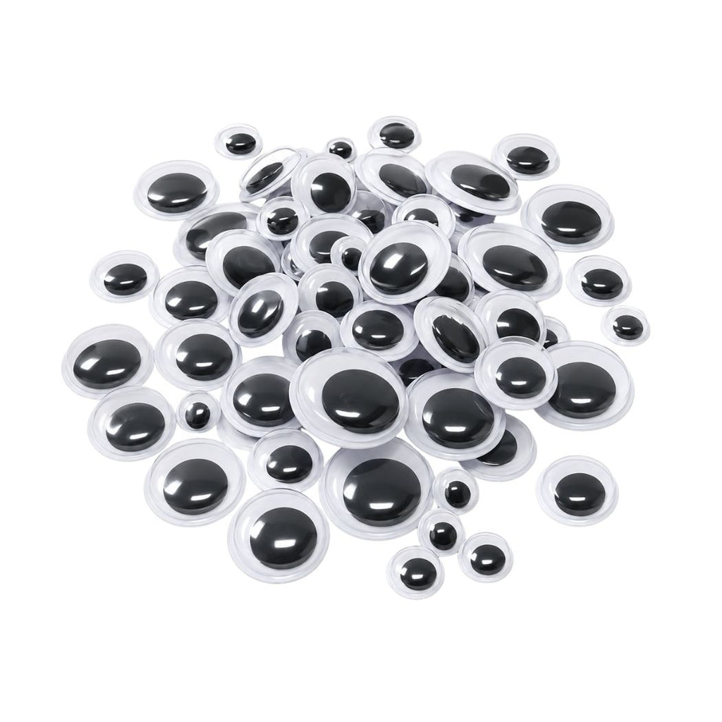 100 Pack of Googly Eyes for Arts & Crafts 6-20mm