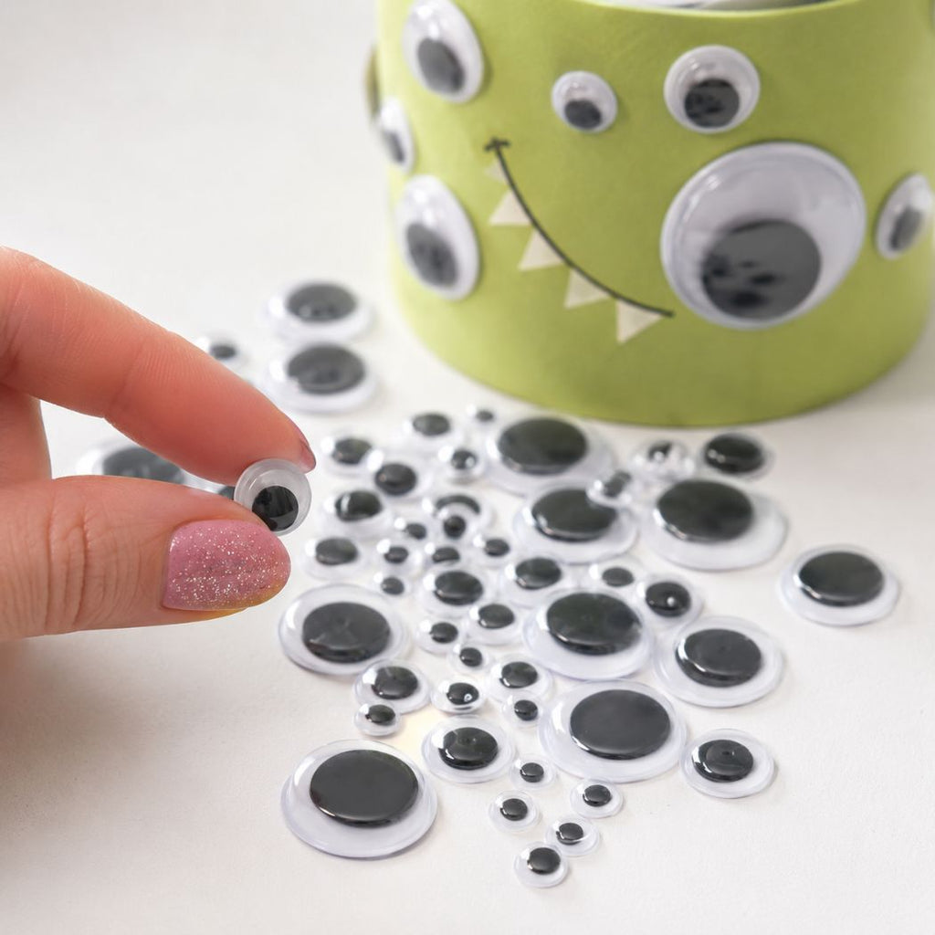 100 Pack of Googly Eyes for Arts & Crafts 6-20mm