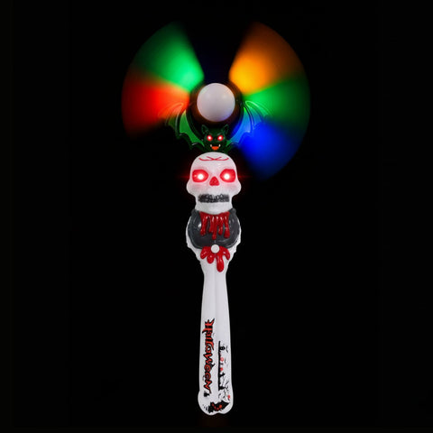 Halloween Swivel Fan Wand [Skull]