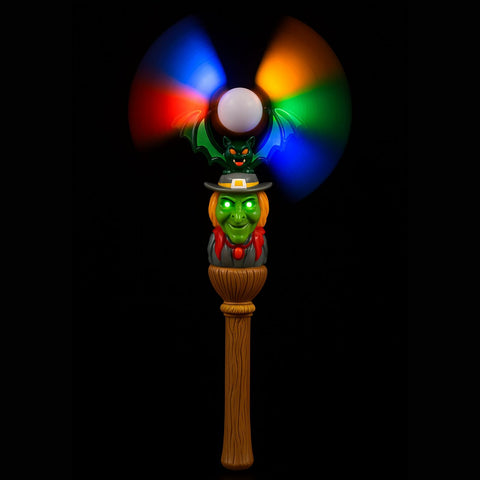 Halloween Swivel Fan Wand [Witch]