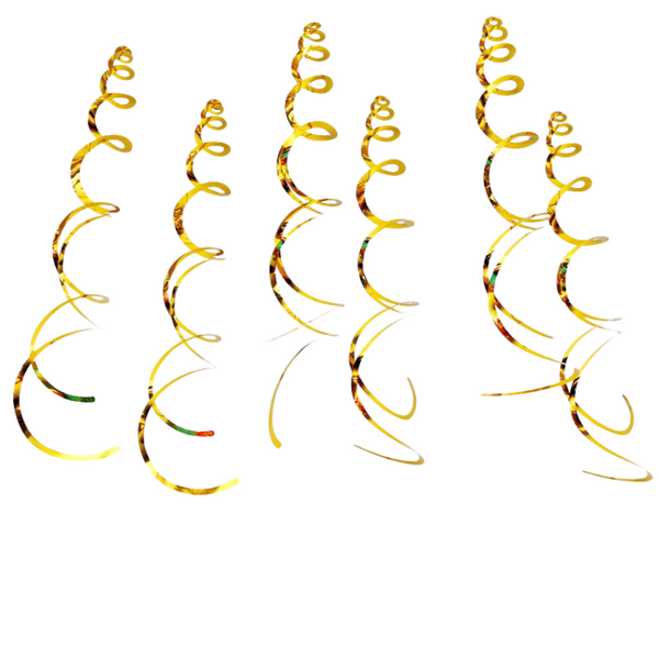 Hanging Swirl Decoration - Pack of 6