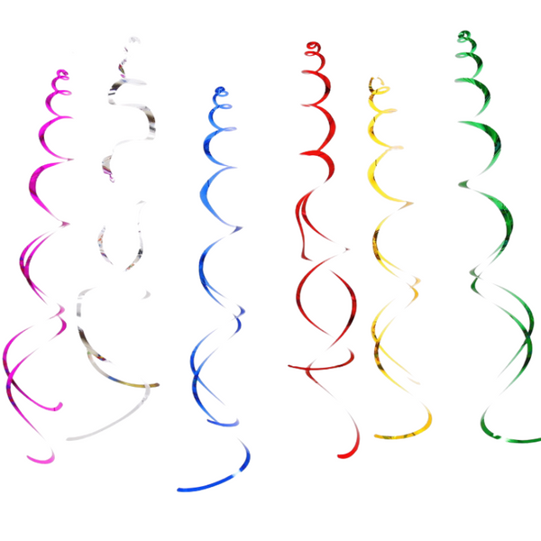 Hanging Swirl Decoration - Pack of 6