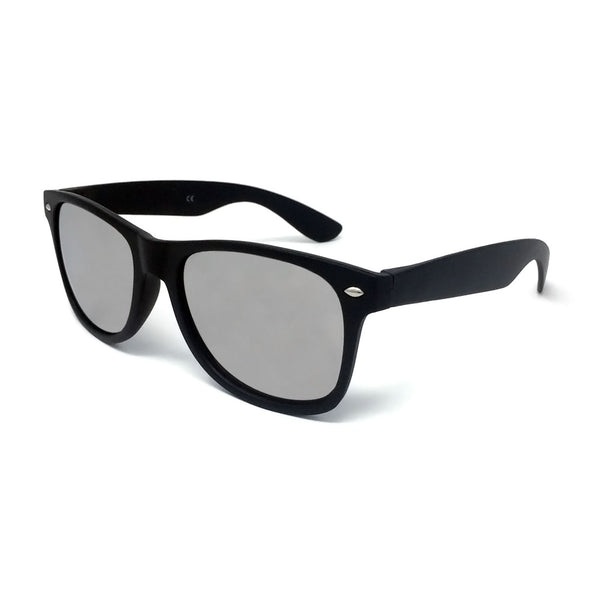 Classic Sunglasses UV400 Mens Ladies Womens Black Lens Mirrored