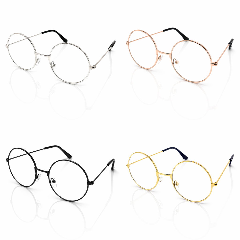 Adults Round Clear Lens Glasses