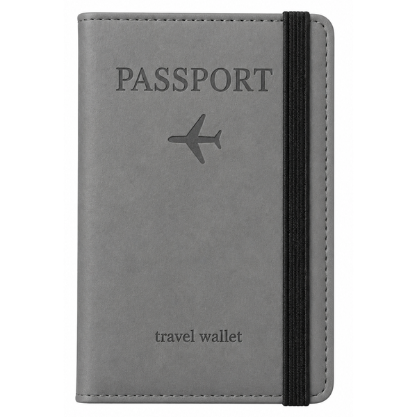 RFID Passport Cover with Strap Closure