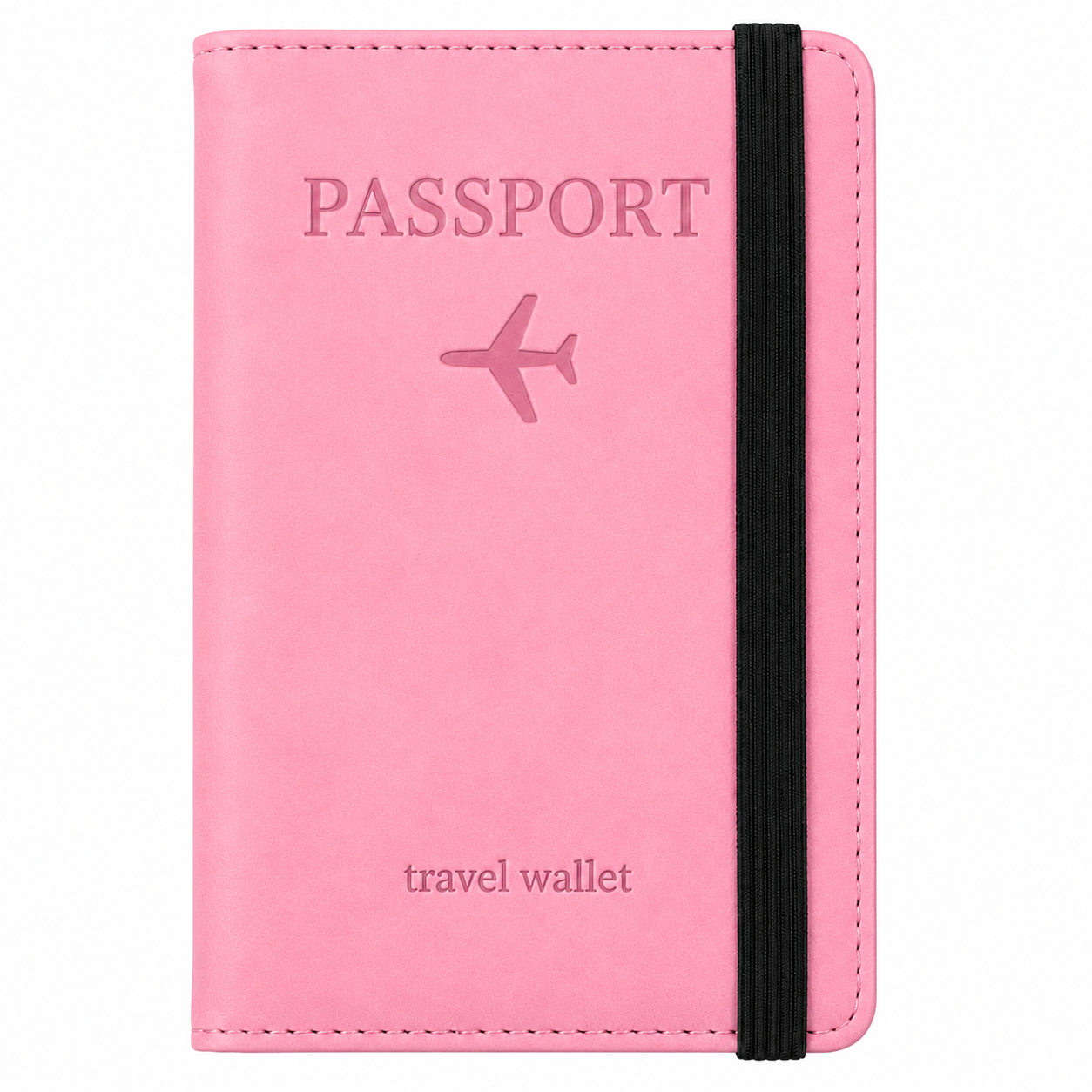 RFID Passport Cover with Strap Closure