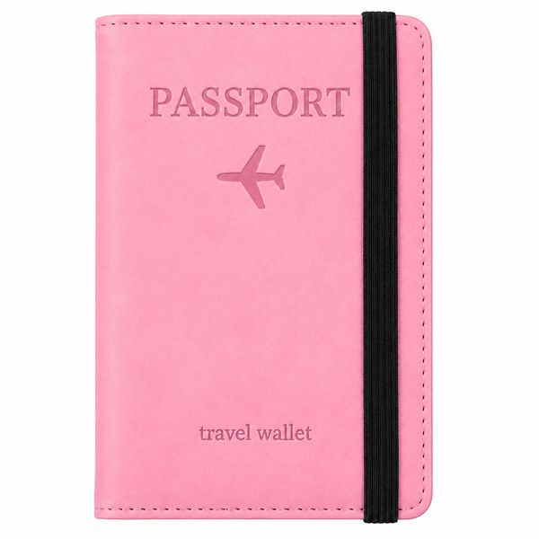 RFID Passport Cover with Strap Closure