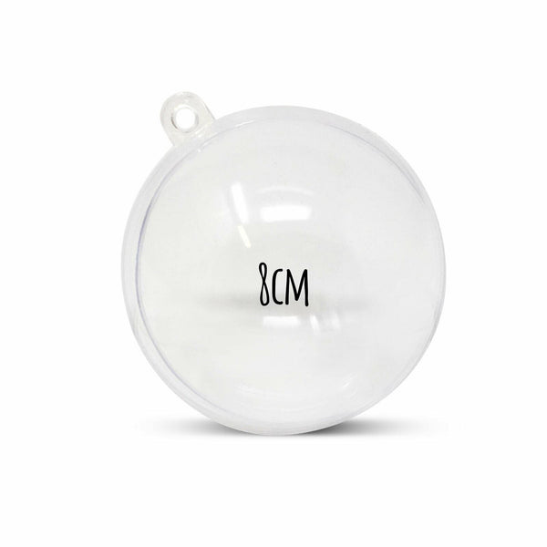 Clear Fillable Round Baubles [Pack of 5]