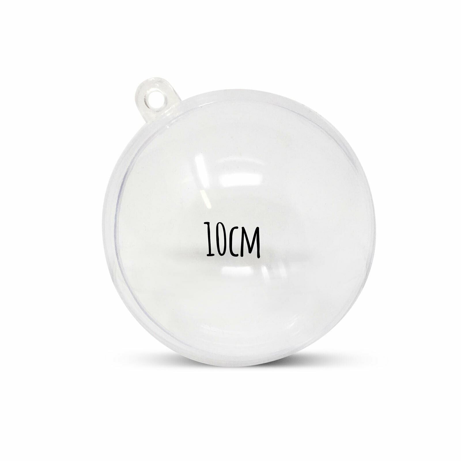 Clear Fillable Round Baubles [Pack of 5]