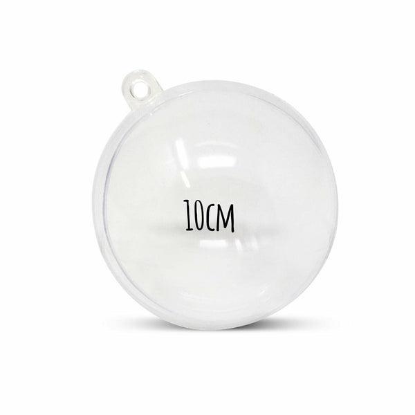 Clear Fillable Round Baubles [Pack of 5]