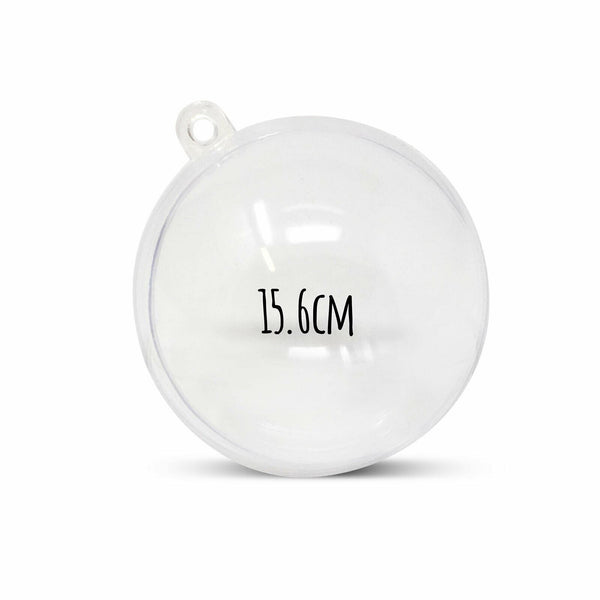 Clear Fillable Round Baubles [Pack of 5]