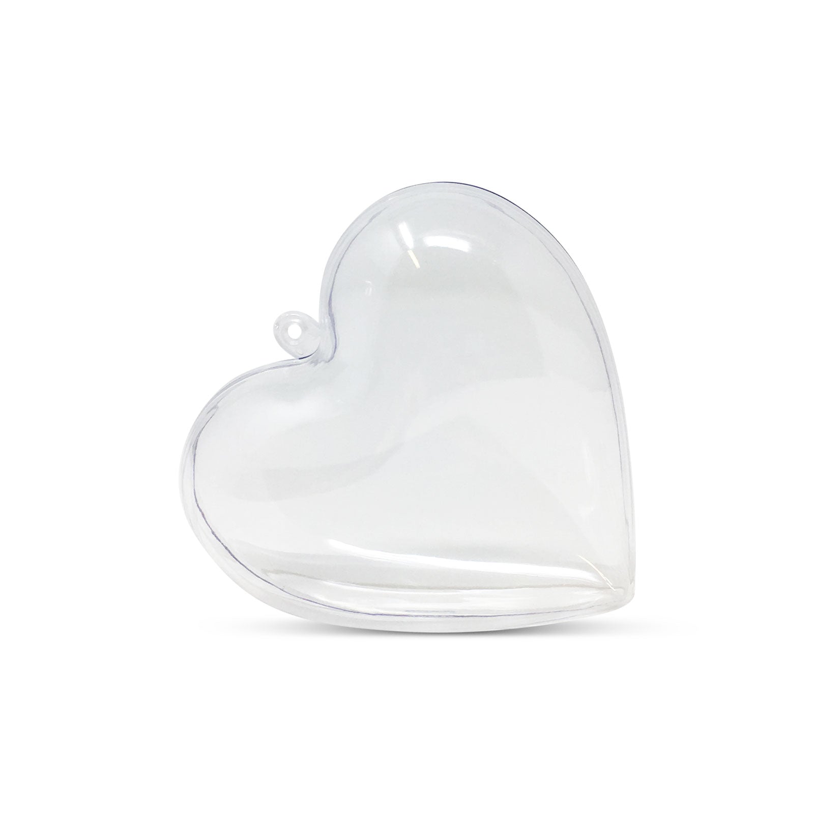 Clear Fillable Heart Baubles - Pack of 5,10,20,50 and 100