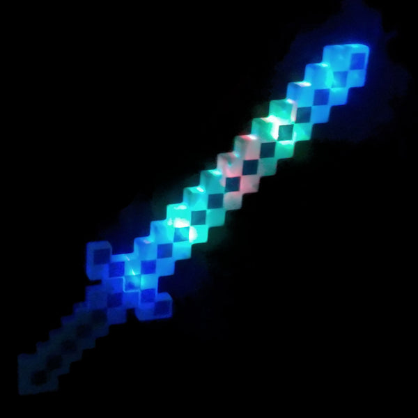 Light Up Diamond Pixel Sword