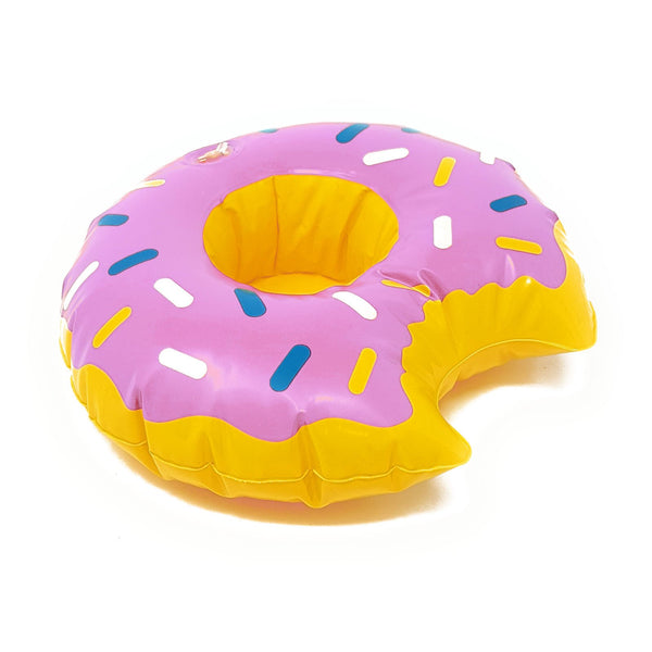 Inflatable Cup Holder - Pink Donut