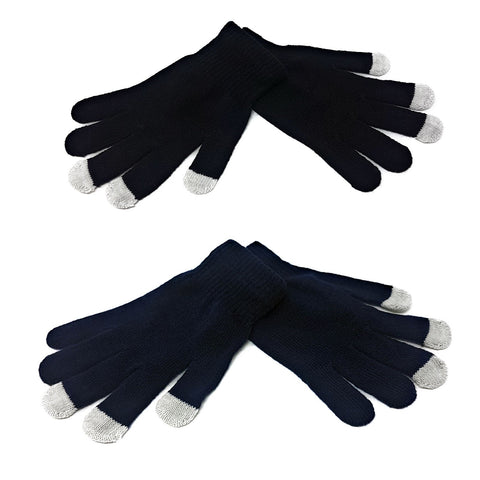 Adults Touch Screen Magic Gloves - Navy Blue